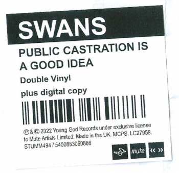 2LP Swans: Public Castration Is A Good Idea 396844