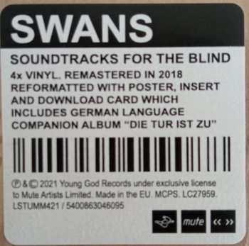 4LP Swans: Soundtracks For The Blind 387806