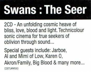 2CD Swans: The Seer 31915