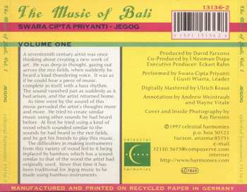 CD Swara Cipta Priyanti: Jegog (The Music Of Bali - Volume One) 292726