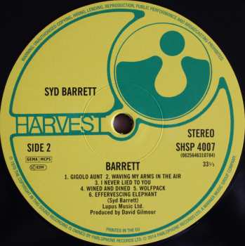 LP Syd Barrett: Barrett 3628