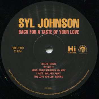 LP Syl Johnson: Back For A Taste Of Your Love 345058