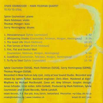 CD Sylvie Courvoisier - Mark Feldman Quartet: To Fly To Steal 431410