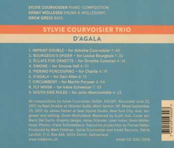 CD Sylvie Courvoisier Trio: D'Agala 91446
