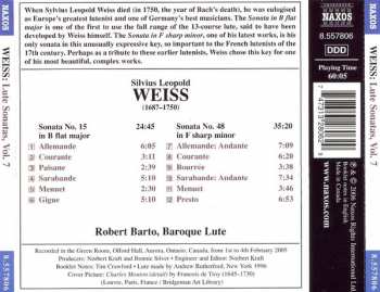 CD Sylvius Leopold Weiss: Lute Sonatas, Volume 7 355688