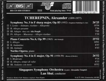 CD Alexander Tcherepnin: Symphonies No. 3 & No. 4 / Piano Concerto No. 6 277012