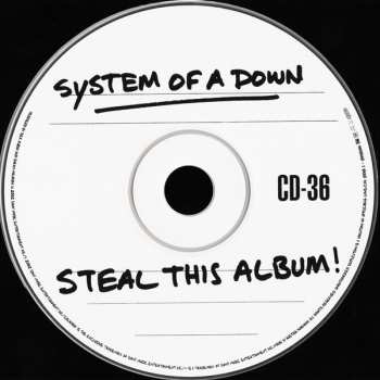 CD System Of A Down: Steal This Album!