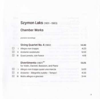 CD Szymon Laks: Chamber Works 177254