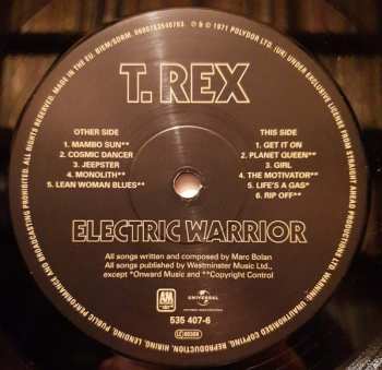LP T. Rex: Electric Warrior 10917