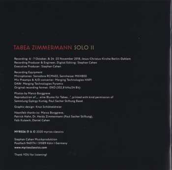 CD Tabea Zimmermann: Solo II 233077