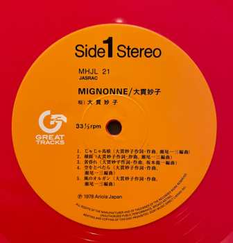 LP Taeko Ohnuki: Mignonne LTD 517725
