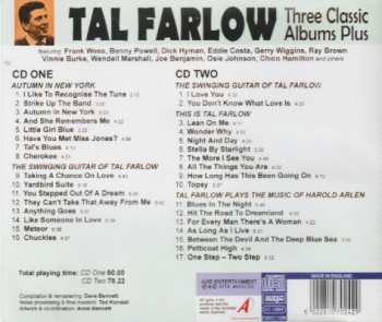 2CD Tal Farlow: Three Classic Albums Plus: Autumn In New York / The Swinging Guitar Of Tal Farlow / This Is Tal Farlow / Tal Farlow PLays The Music Of Harold Arlen 442433