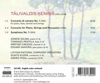 CD Tālivaldis Ķeniņš: Symphony No. 1 / Two Concertos 332228