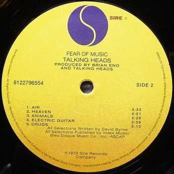 LP Talking Heads: Fear Of Music 385775