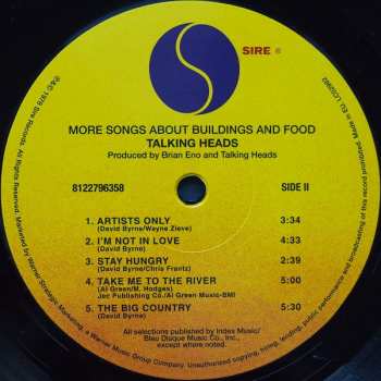 LP Talking Heads: More Songs About Buildings And Food 387477