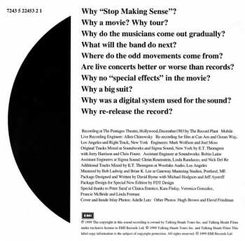 CD Talking Heads: Stop Making Sense 385198