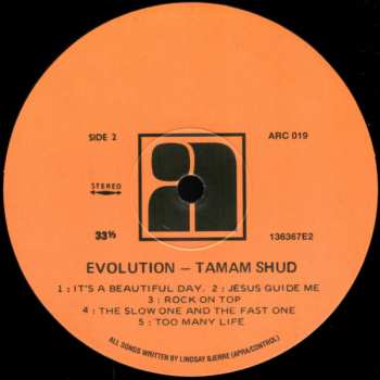 LP Tamam Shud: Evolution LTD 397438
