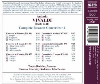 CD Tamas Benkocs: VIvaldi Bassoon Concertos * 4 335605