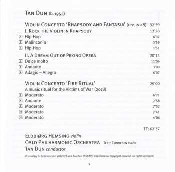 SACD Tan Dun: Fire Ritual (Violin Concertos) 278571