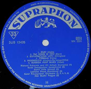 LP Czechoslovak Radio Dance Orchestra: Karel Krautgartner And His Orchestra