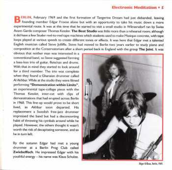 CD Tangerine Dream: Electronic Meditation