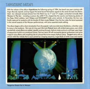 2CD Tangerine Dream: Poland (The Warsaw Concert) 114835