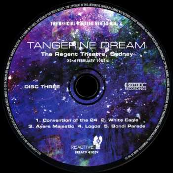 4CD/Box Set Tangerine Dream: The Official Bootleg Series Volume Three 344685