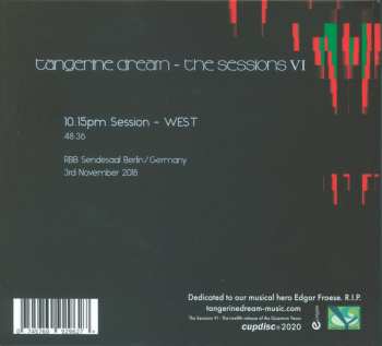 CD Tangerine Dream: The Sessions VI DIGI 92001
