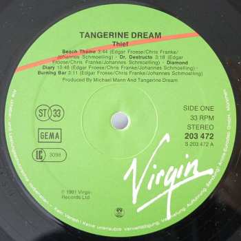 LP Tangerine Dream: Thief