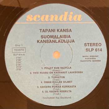 LP Tapani Kansa: Suomalaisia Kansanlauluja 507293