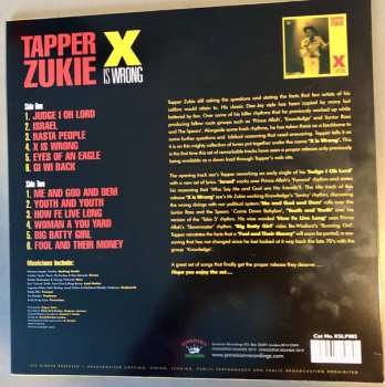LP Tapper Zukie: X Is Wrong 64363