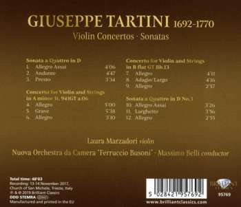 CD Giuseppe Tartini: Violin Concertos, Sonatas