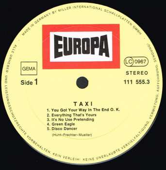 LP Taxi: Taxi (+ PLAKÁT) 308368