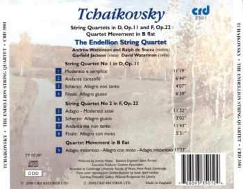 CD Pyotr Ilyich Tchaikovsky: Quartets in D, Op. 11 and F, Op. 22; Quartet Movement in B flat 527356