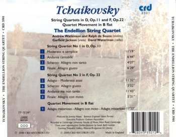 CD Pyotr Ilyich Tchaikovsky: Quartets in D, Op. 11 and F, Op. 22; Quartet Movement in B flat
