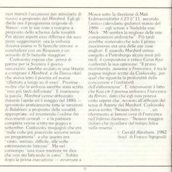 CD Pyotr Ilyich Tchaikovsky: Manfred Symphony