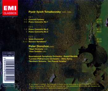CD Pyotr Ilyich Tchaikovsky: Complete Music For Piano And Orchestra - Violin Concerto - Rococò Variations 521087