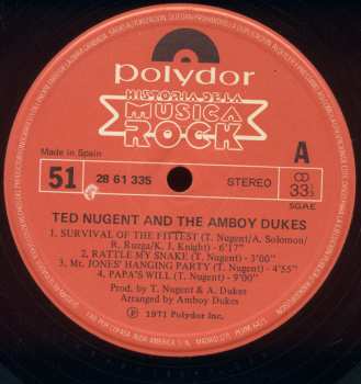 LP Ted Nugent: Ted Nugent And The Amboy Dukes LTD 393815