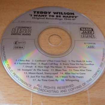 CD Teddy Wilson: I Want To Be Happy / 1944-1947 313886