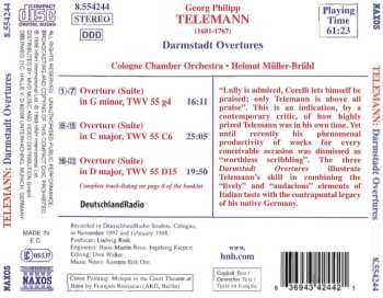 CD Georg Philipp Telemann: Darmstadt Overtures (Suites)