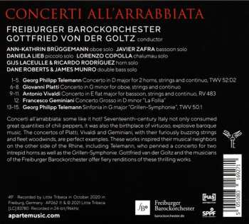 CD Georg Philipp Telemann: Concerti All'arrabbiata 466706
