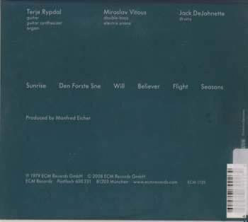 CD Terje Rypdal: Terje Rypdal / Miroslav Vitous / Jack DeJohnette 175123