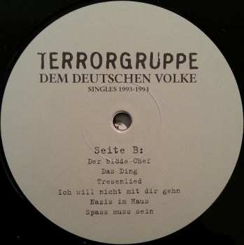 LP Terrorgruppe: Dem Deutschen Volke - Singles 1993-1994 74034