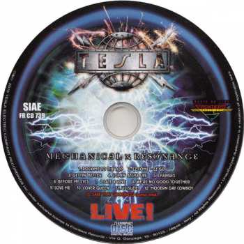 CD Tesla: Mechanical Resonance Live! 23141