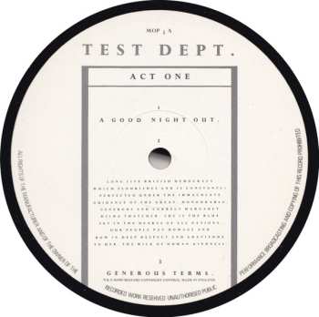LP Test Dept.: A Good Night Out
