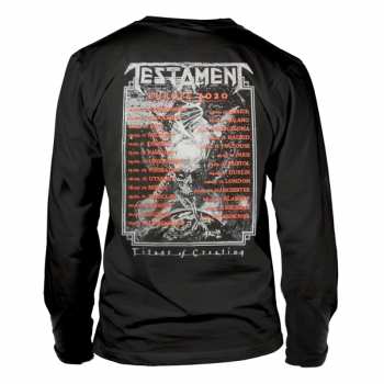Merch Testament: Tričko S Dlouhým Rukávem Titans Of Creation (grey) Europe 2020 Tour XL