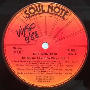 LP Tete Montoliu: The Music I Like To Play - Vol. 1 534181
