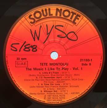 LP Tete Montoliu: The Music I Like To Play - Vol. 1 534181