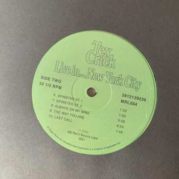 LP Tex Crick: Live in... New York City 73001