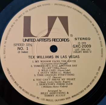 LP Tex Williams: Tex Williams In Las Vegas 335926